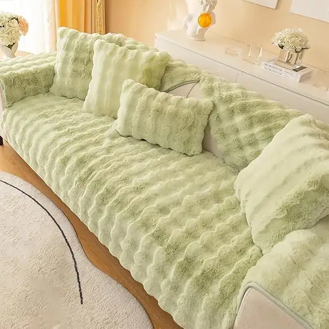 Luxury Plush Sofa Cover Set